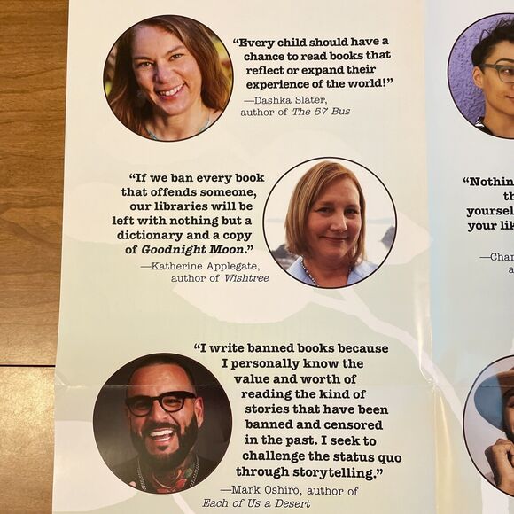 Macmillan Publishing 2024 “Speak Up For Banned Books!” Campaign Poster - Picture 2 of 8